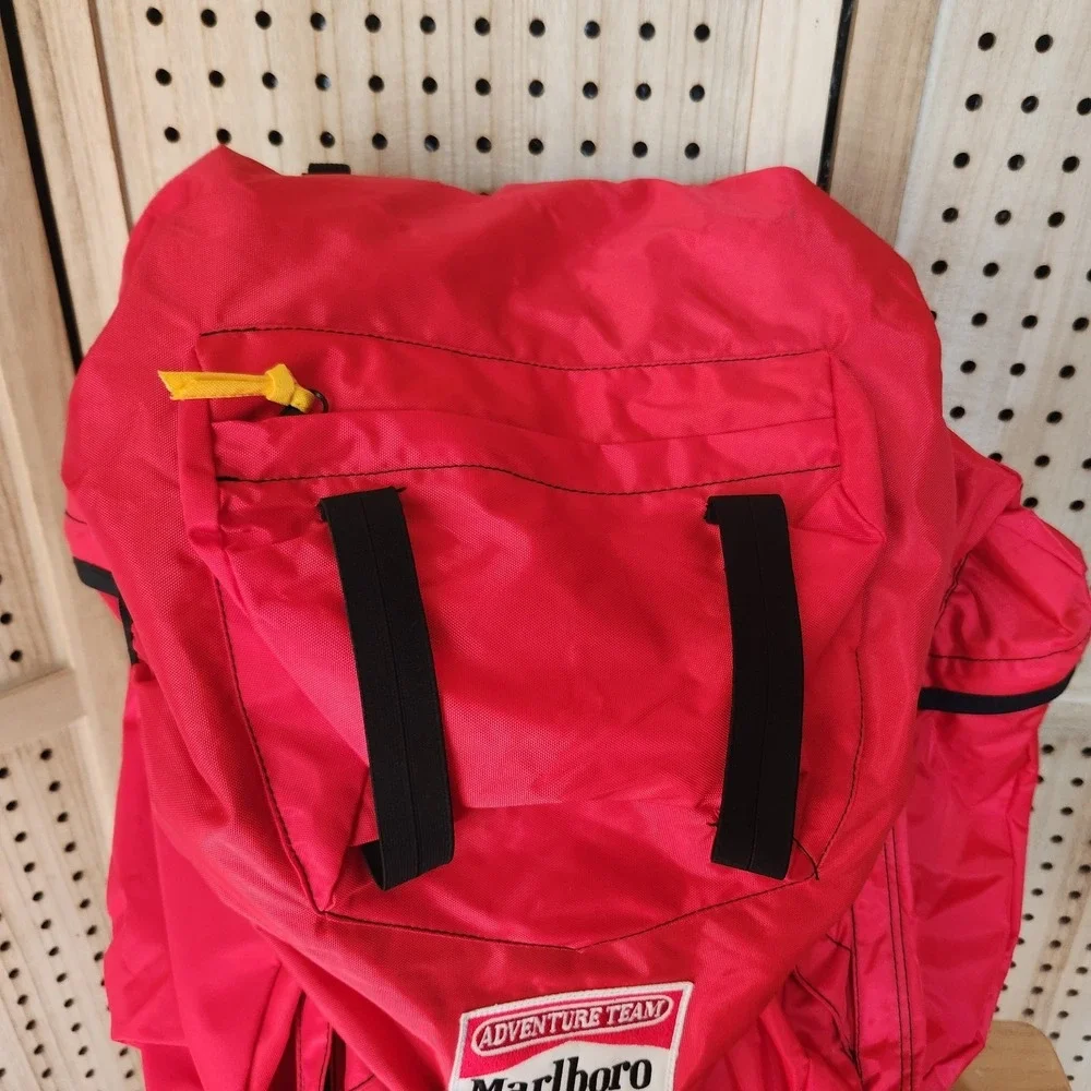 Vintage Marlboro Adventure Team Duffle Bag Backpack X bag attached Hiking Retro